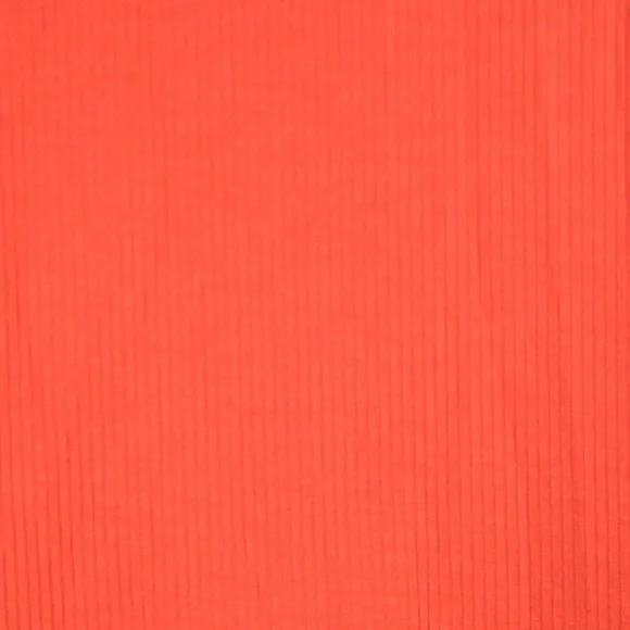 AVA & VIV Ribbed Cutout Top Coral Orange Short Sleeve Casual Shirt 4X - Picture 8 of 13